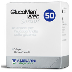 Strisce Glucomen Areo Sensor Per Analisi Del Glucosio 50 Pezzi