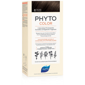Phytocolor 6 Biondo Scuro 1 Latte+ 1 Crema + 1 Maschera + 1paio Di Guanti