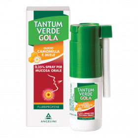 Tantum Verde Gola*spray Mucosa Orale 15 Ml 0,25% Gusto Camomilla E Miele