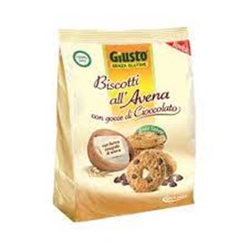 Giusto Senza Glutine Biscotti Avena/cioccolato 250 G Promo Cut Price