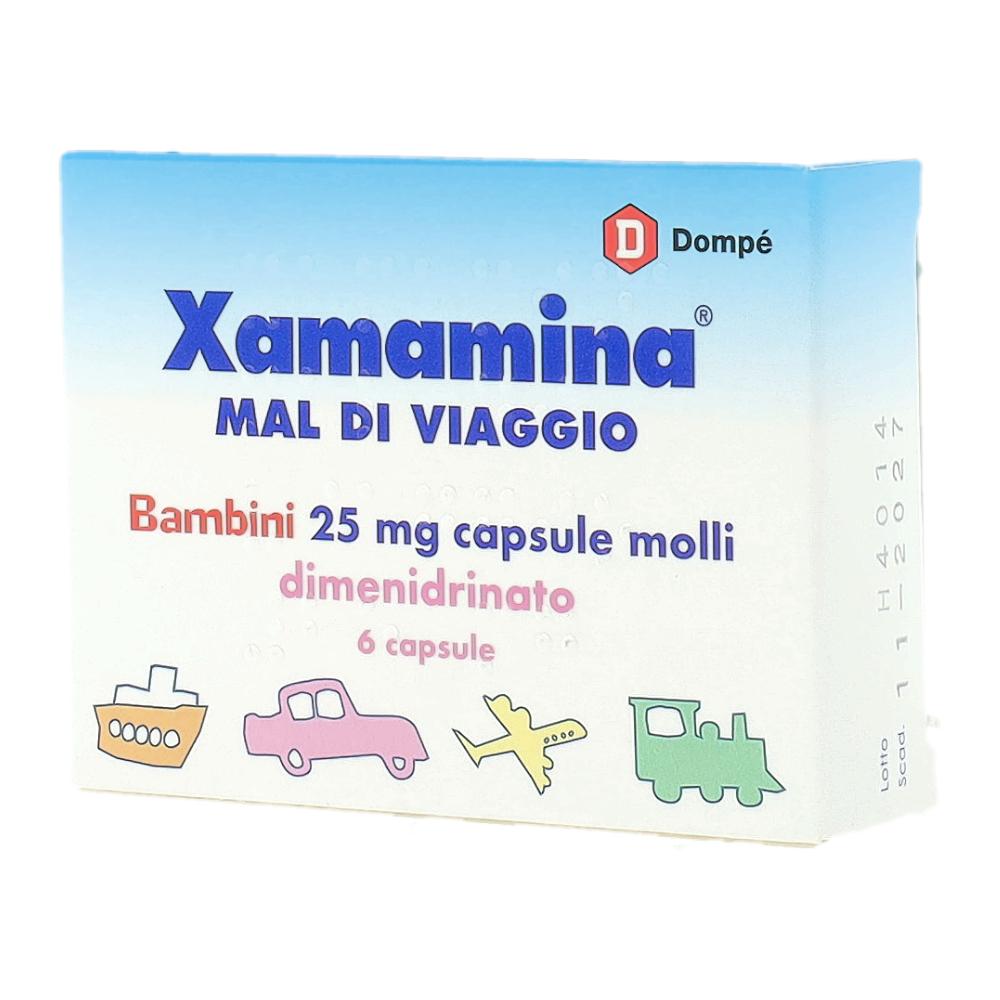 XAMAMINA MAL DI VIAGGIO*BB 6 cps molli 25 mg