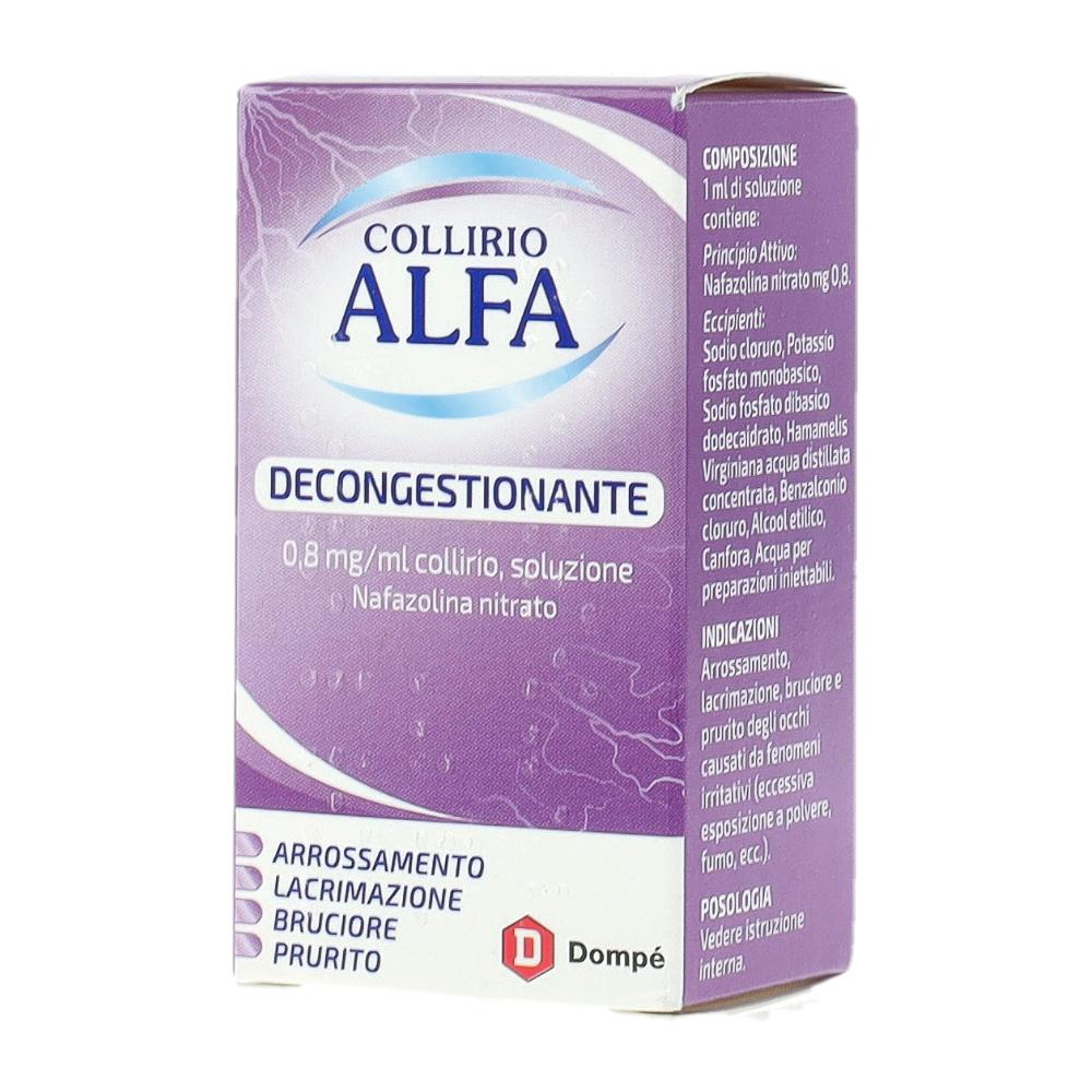 COLLIRIO ALFA DECONGESTIONANTE*collirio 10 ml 0,8 mg/ml