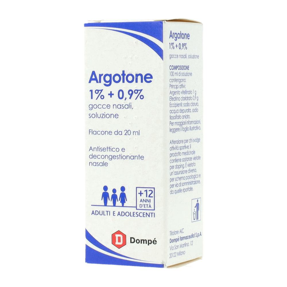 ARGOTONE*gtt rinol 20 ml 1% + 0,9%