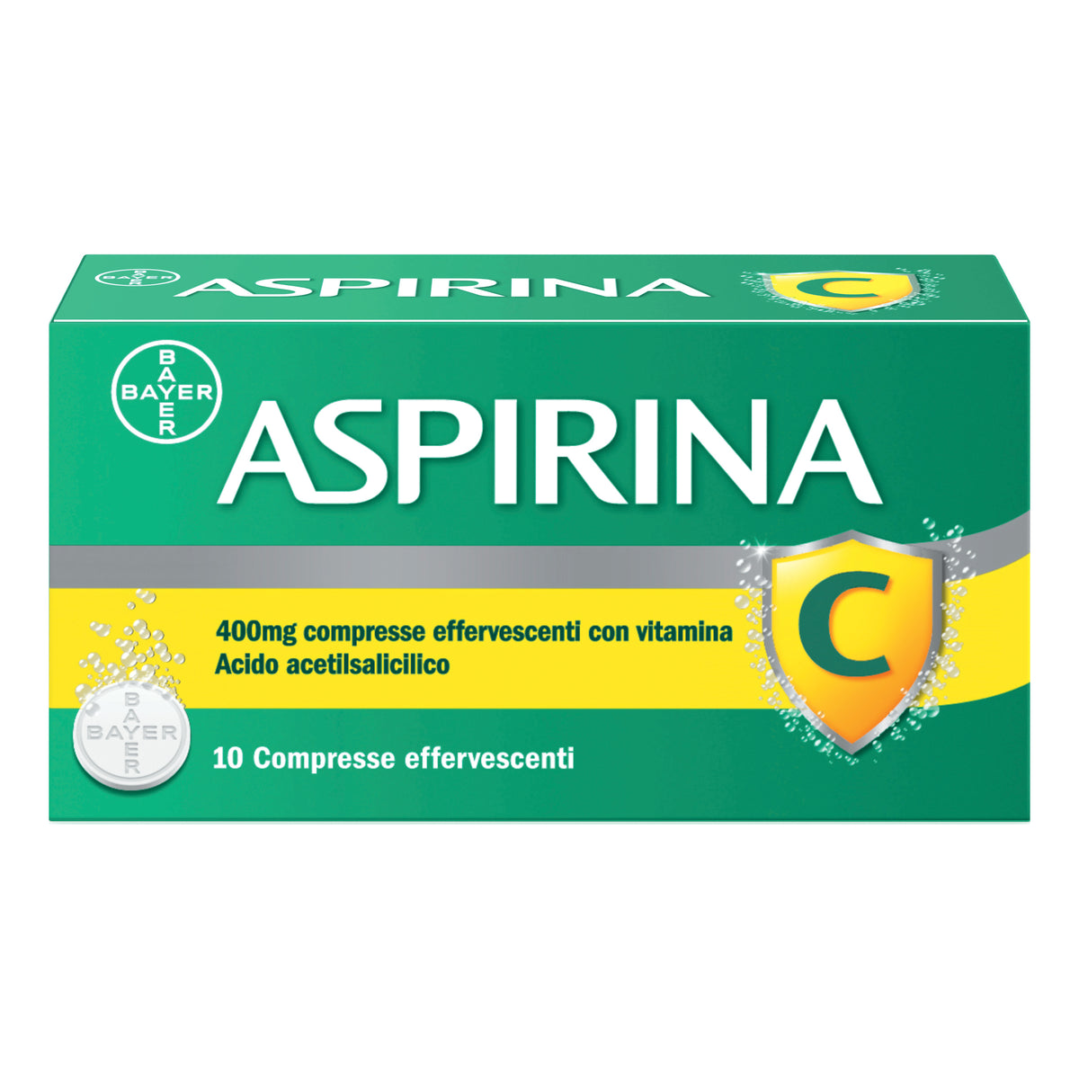 ASPIRINA C*10 cpr effervescenti 400 mg + 240 mg con vitaminaC