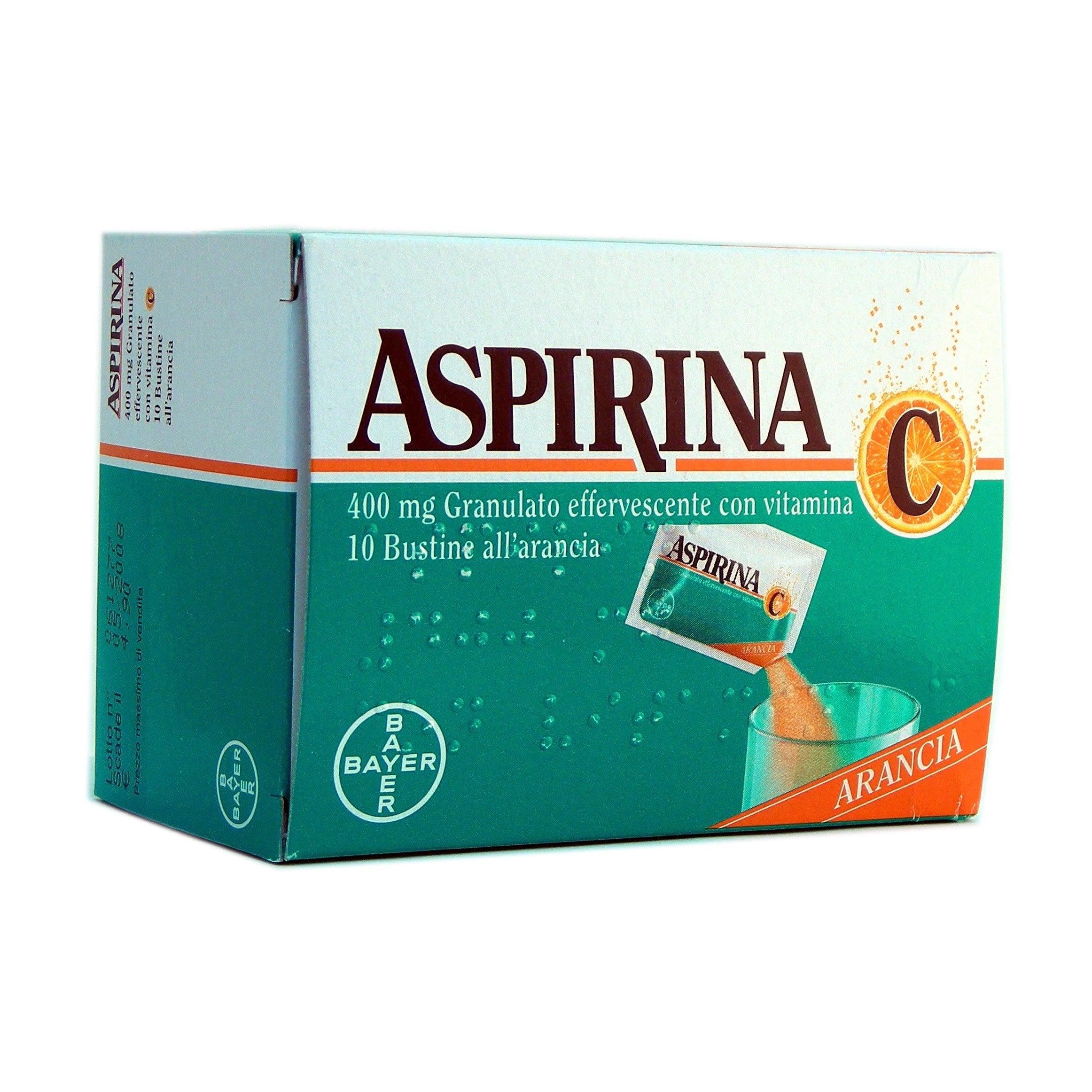 ASPIRINA*con Vitamina C 10 bust grat eff 400 mg + 240 mg