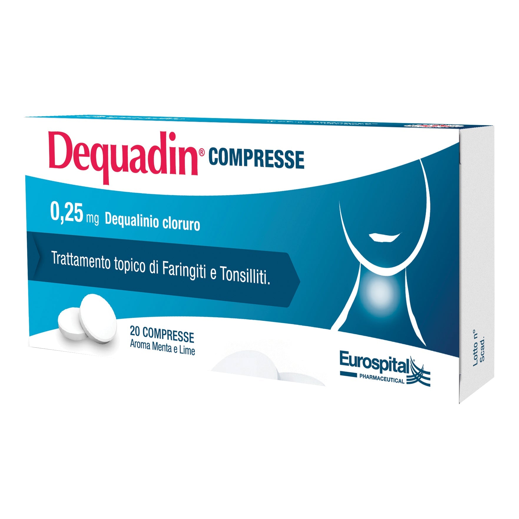 DEQUADIN*20 cpr 0,25 mg