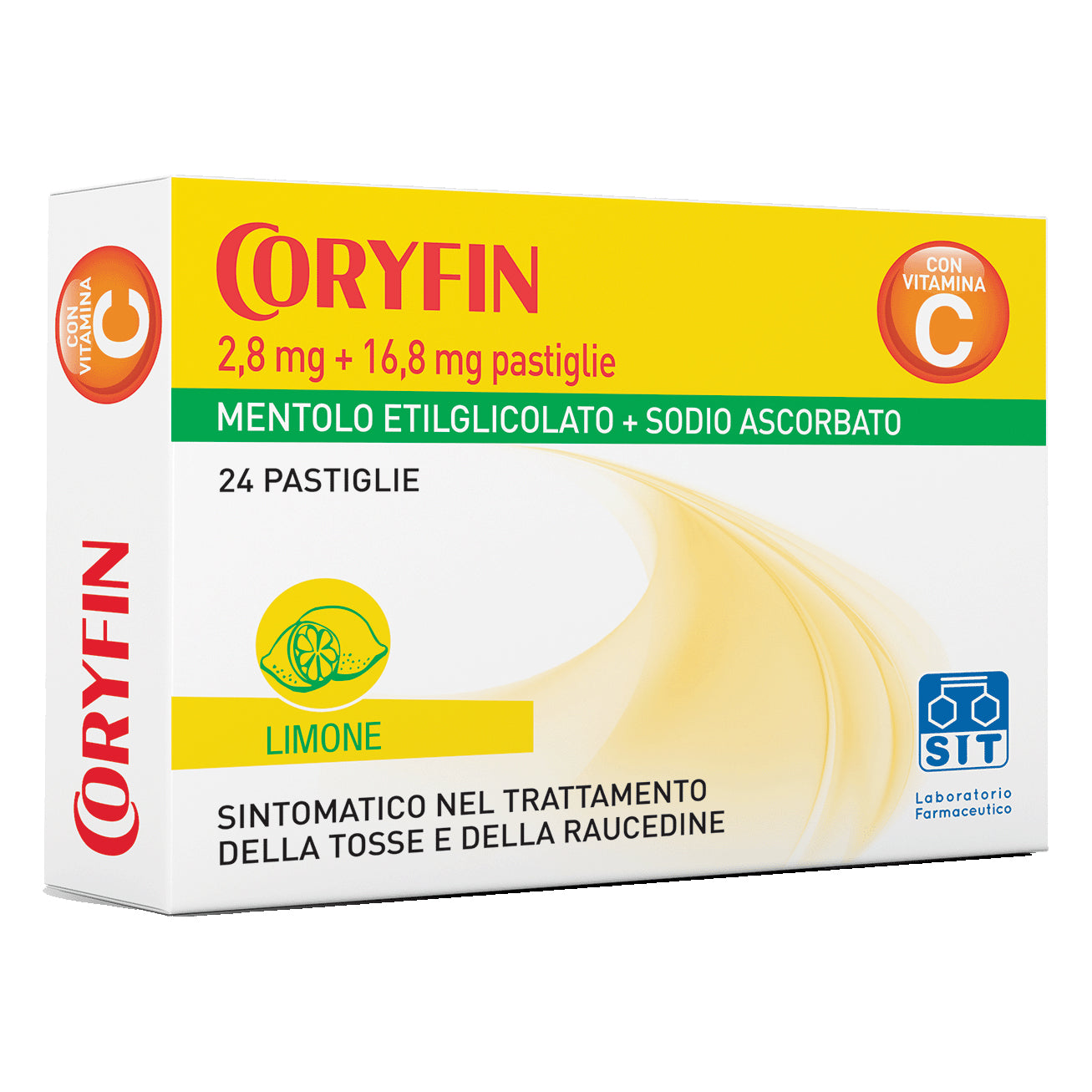 CORYFIN C*24 pastiglie limone 2,8 mg + 16,8 mg