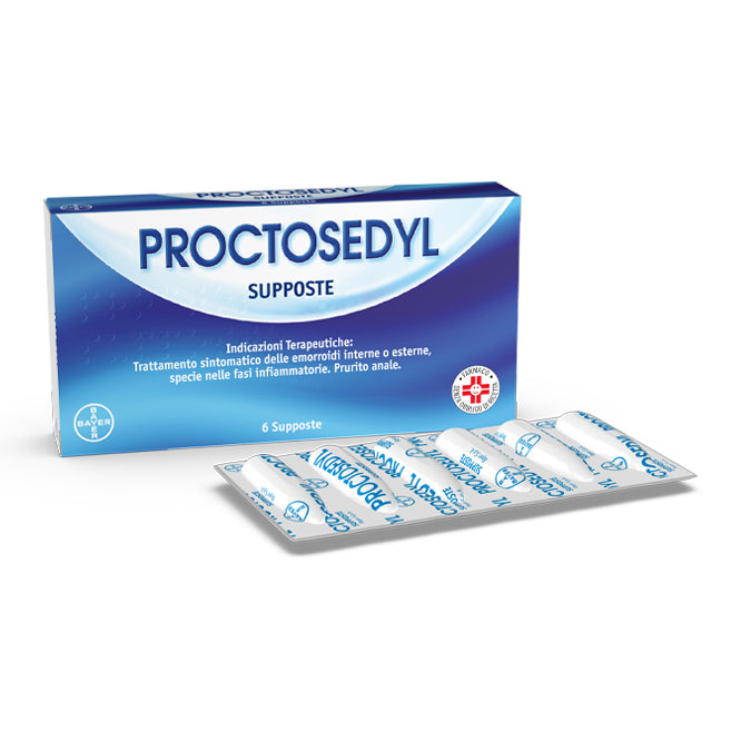 PROCTOSEDYL*6 supp 5 mg + 50 mg + 10 mg + 0,1 mg
