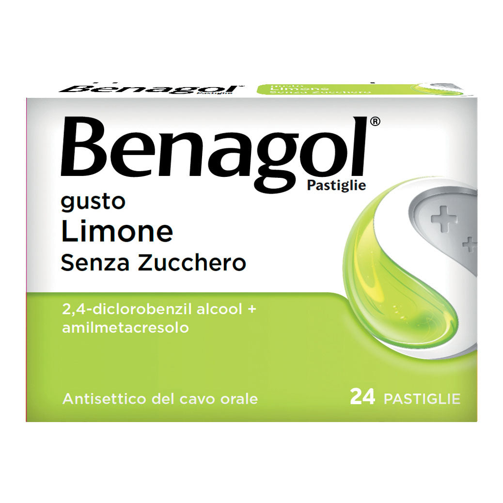 BENAGOL*24 pastiglie 0,6 mg + 1,2 mg limone senza zucchero