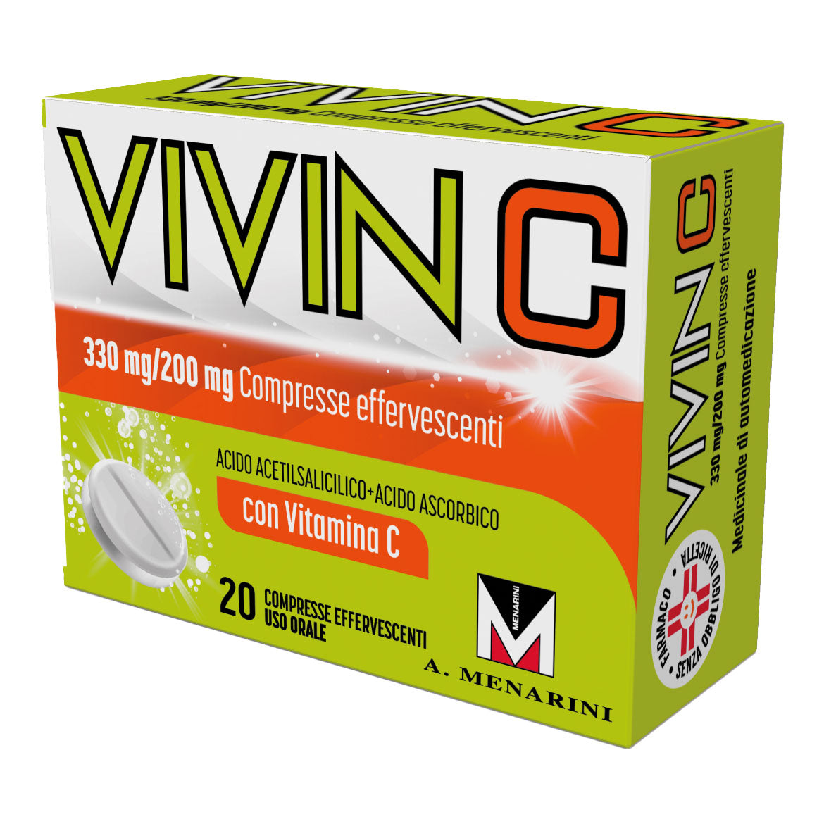 VIVIN C*20 cpr eff 330 mg + 200 mg