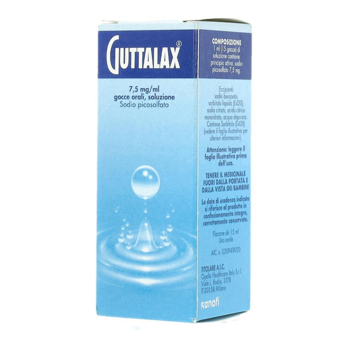 GUTTALAX*orale gtt 15 ml 7,5 mg/ml