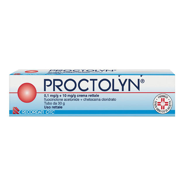 PROCTOLYN*crema rett 30 g 0,1 mg/g + 10 mg/g