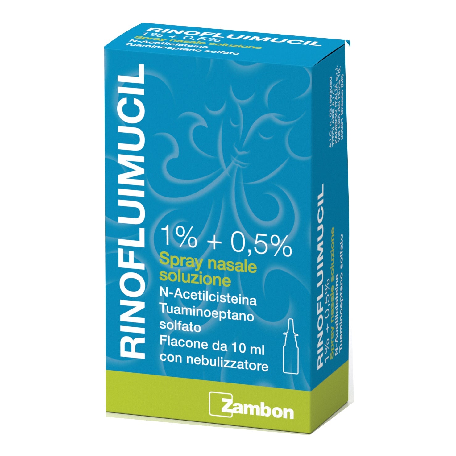 RINOFLUIMUCIL*spray nasale flaconcino 10 ml 1% + 0,5%