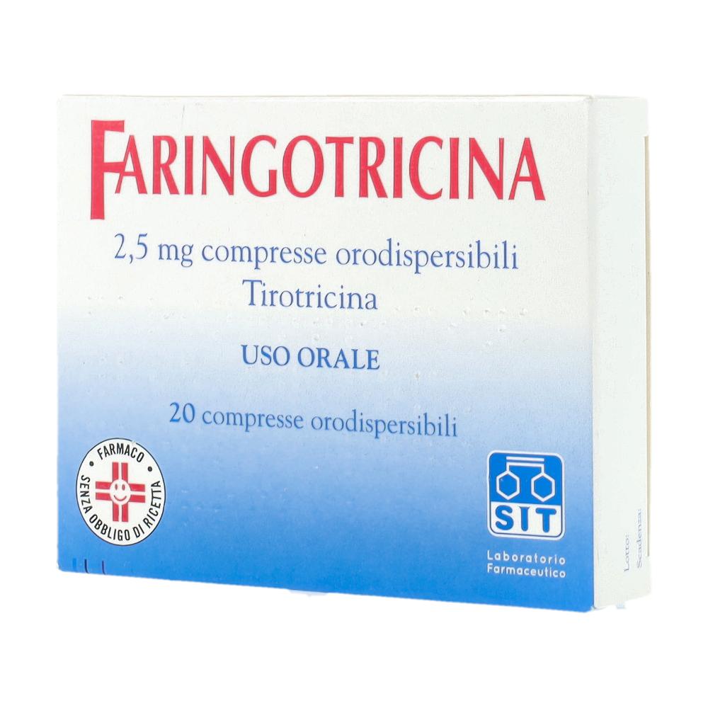 FARINGOTRICINA*20 cpr orodispers 2,5 mg
