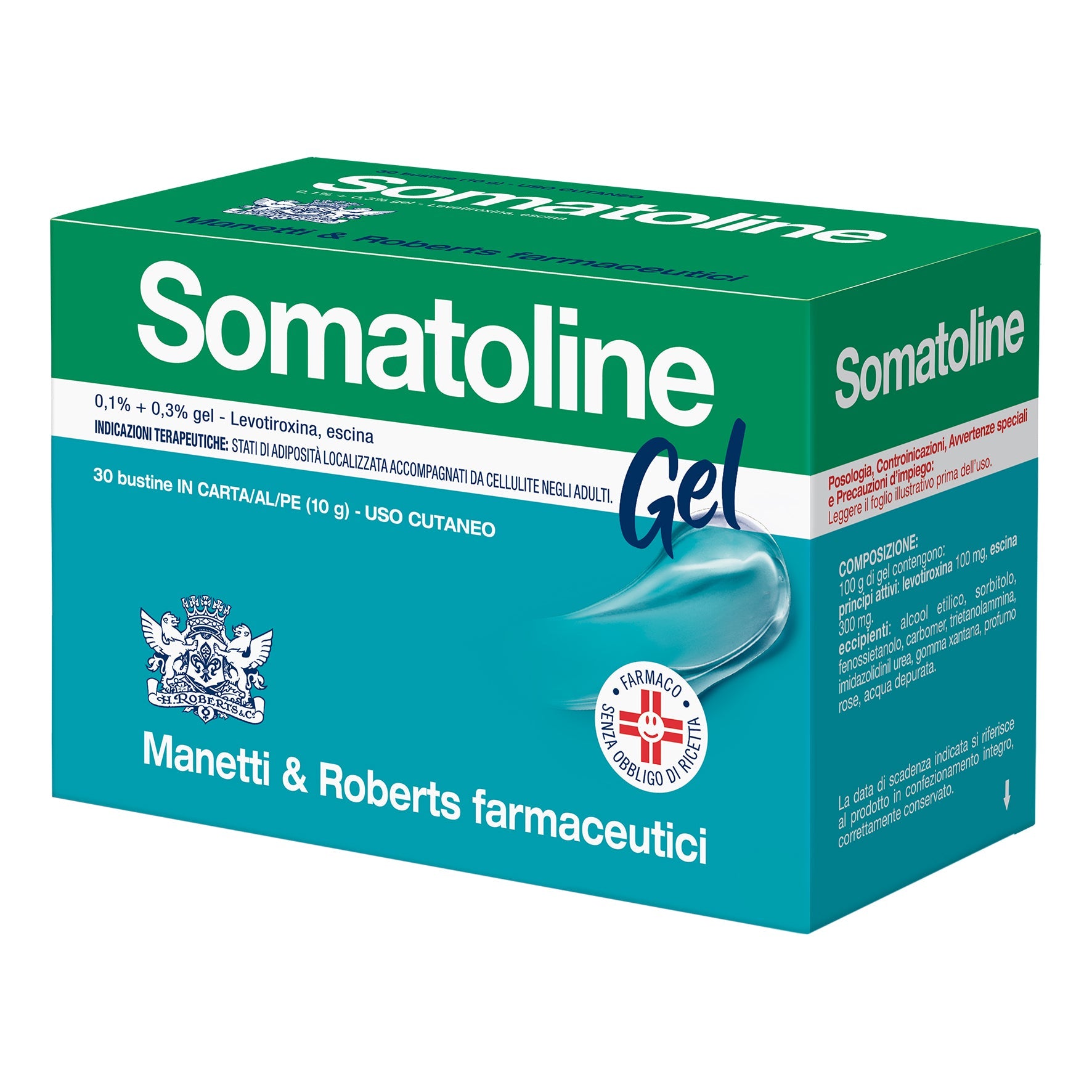 SOMATOLINE*gel 30 bust  10 g 0,1% + 0,3%