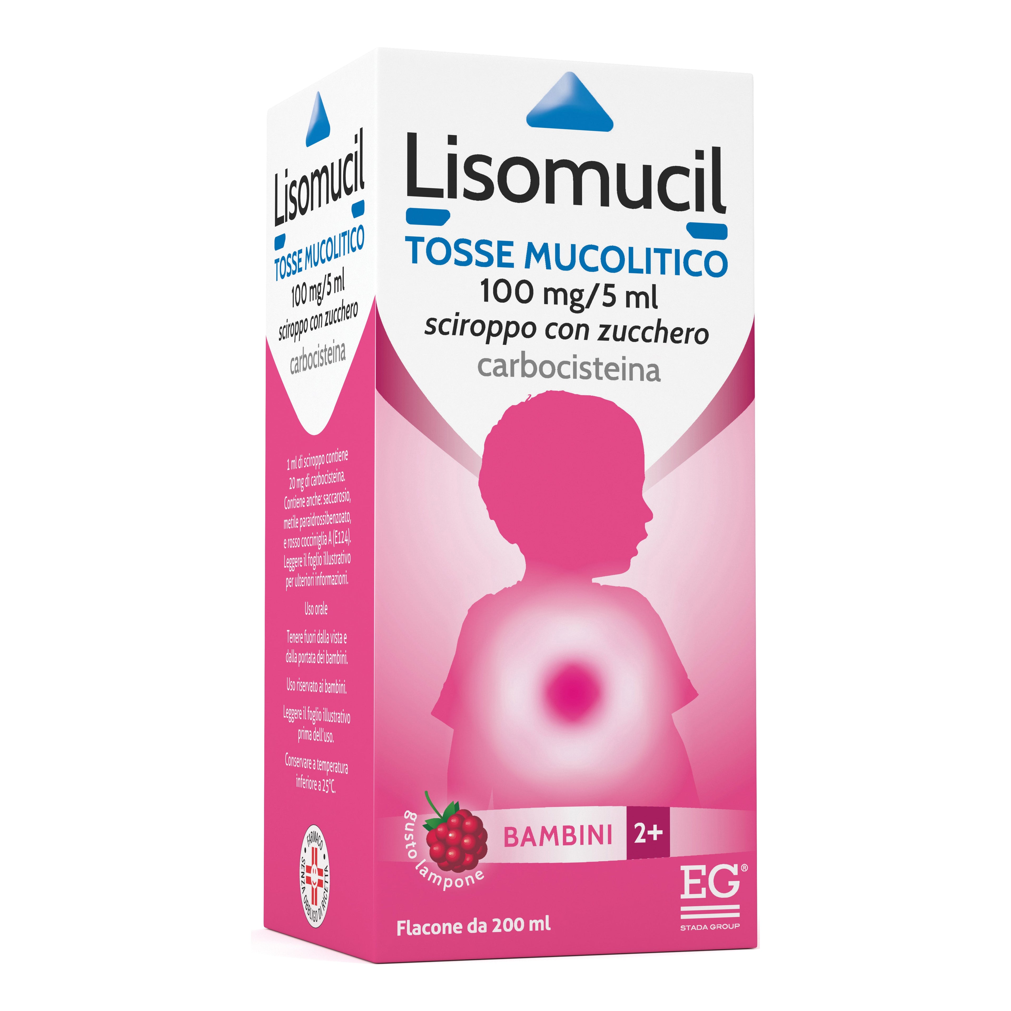 LISOMUCIL TOSSE MUCOLITICO*BB sciroppo 200 ml 100 mg/5 ml con zucchero