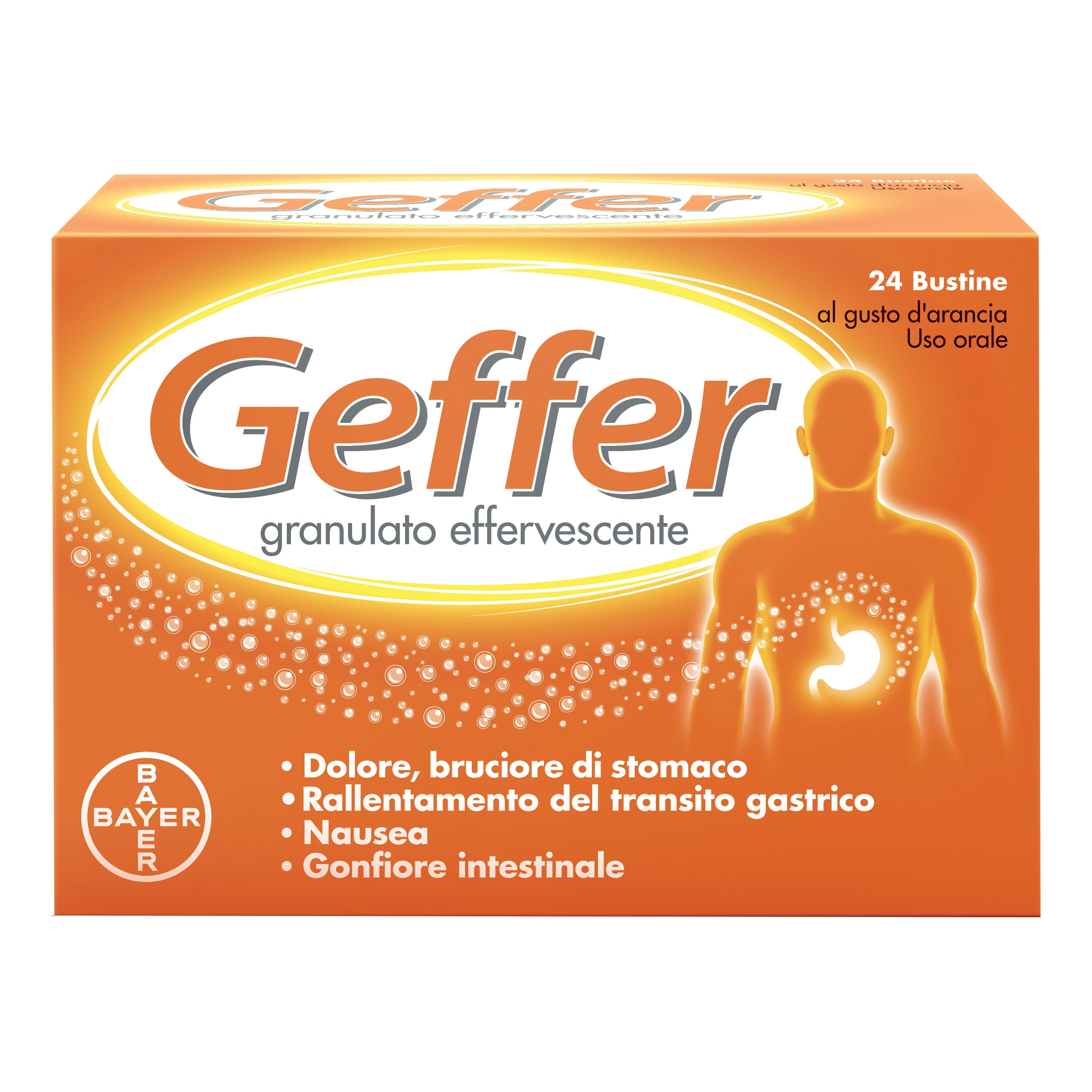 GEFFER*orale granulato effervescente 24 bustine 5 g