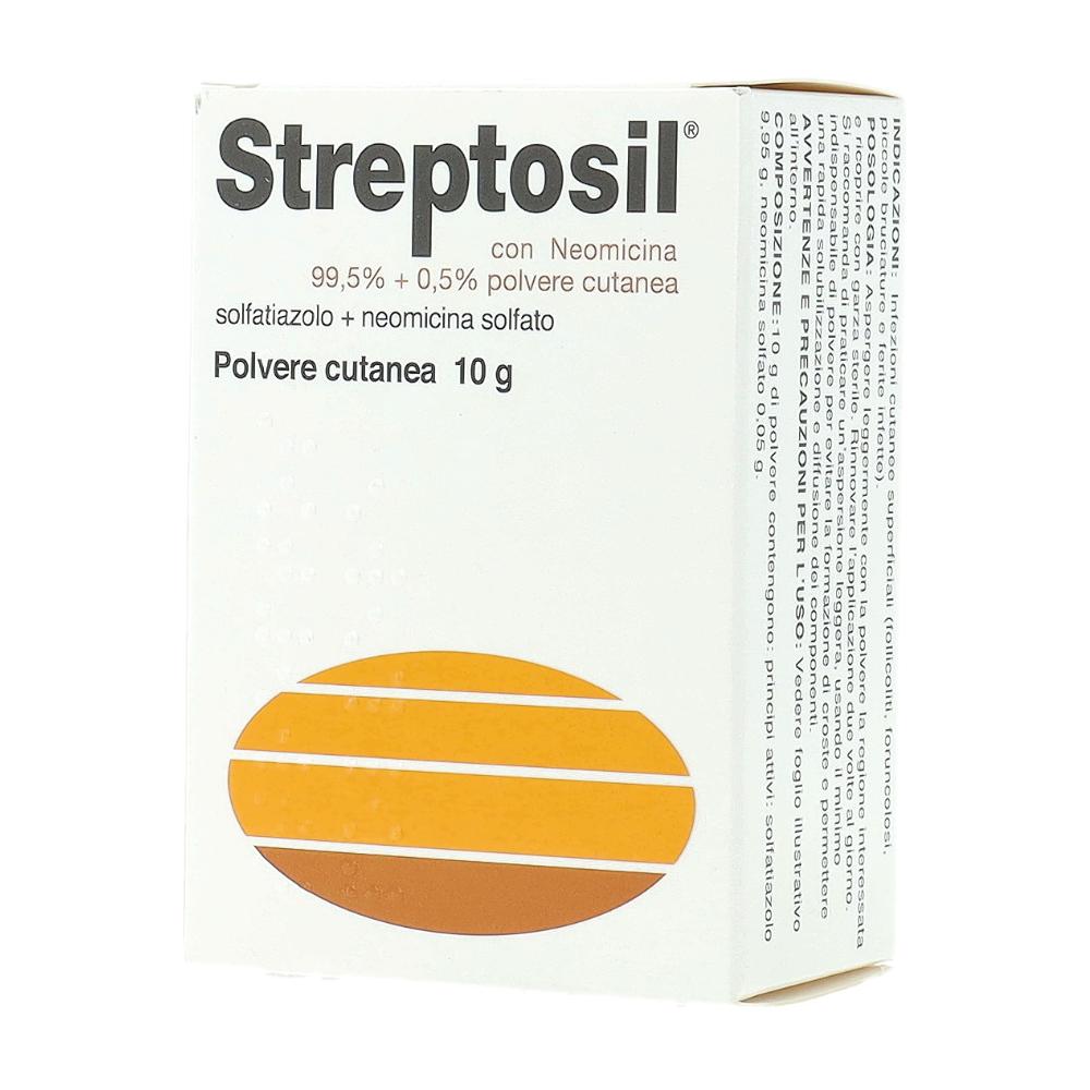 STREPTOSIL NEOMICINA*polv u.e. 10 g 99,5% + 0,5%
