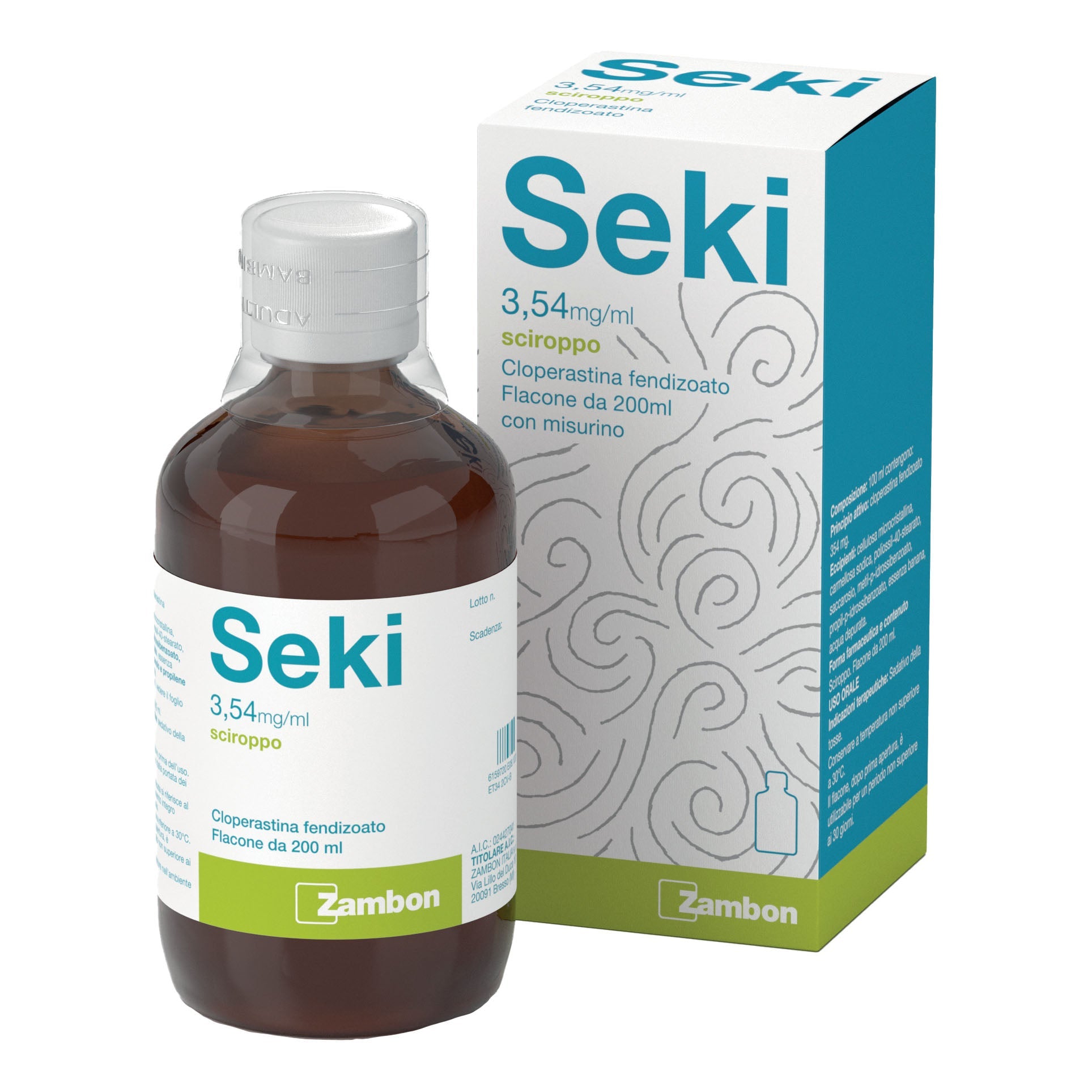 SEKI*scir 200 ml 3,54 mg/ml con bicchiere dosatore