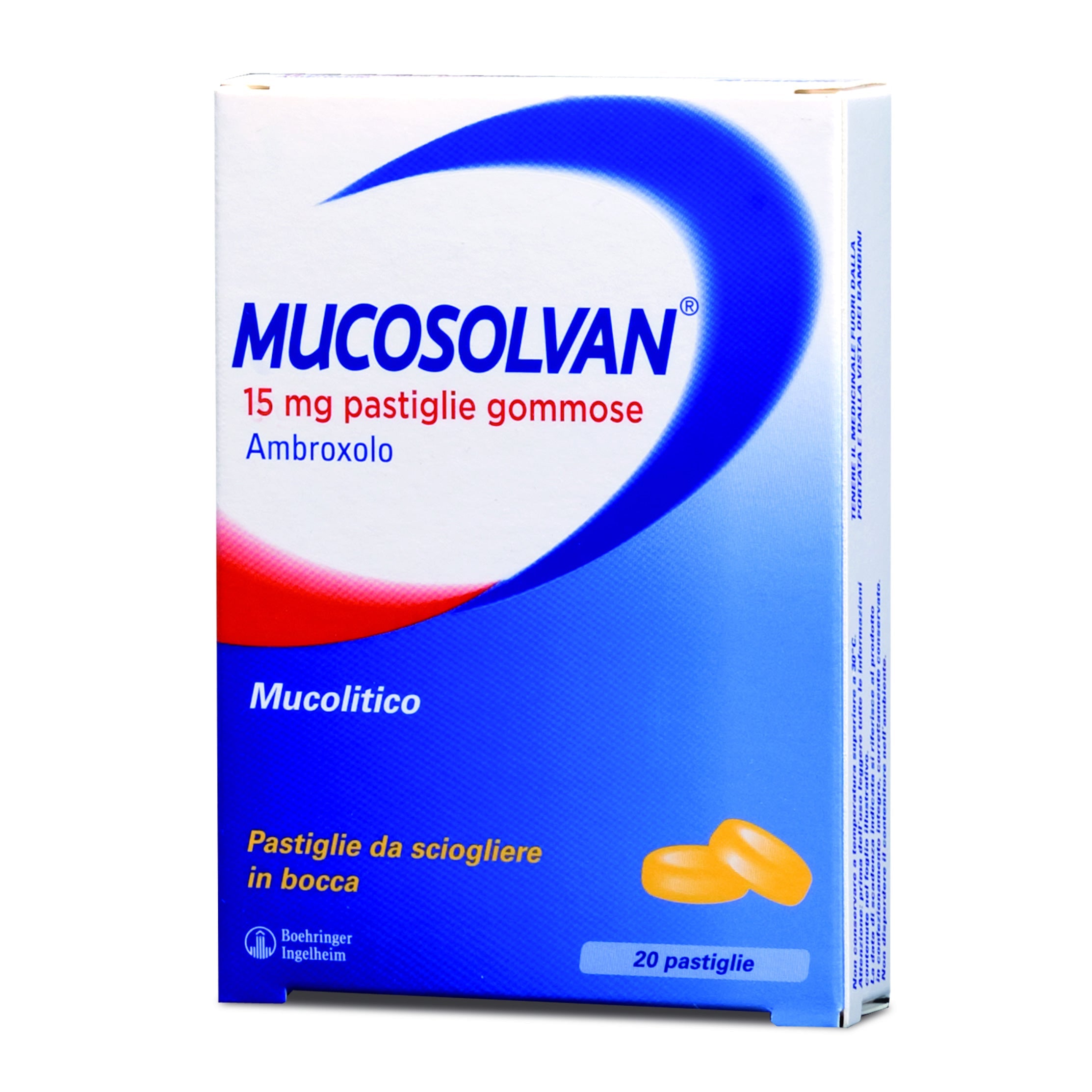 MUCOSOLVAN*20 pastiglie gommose 15 mg