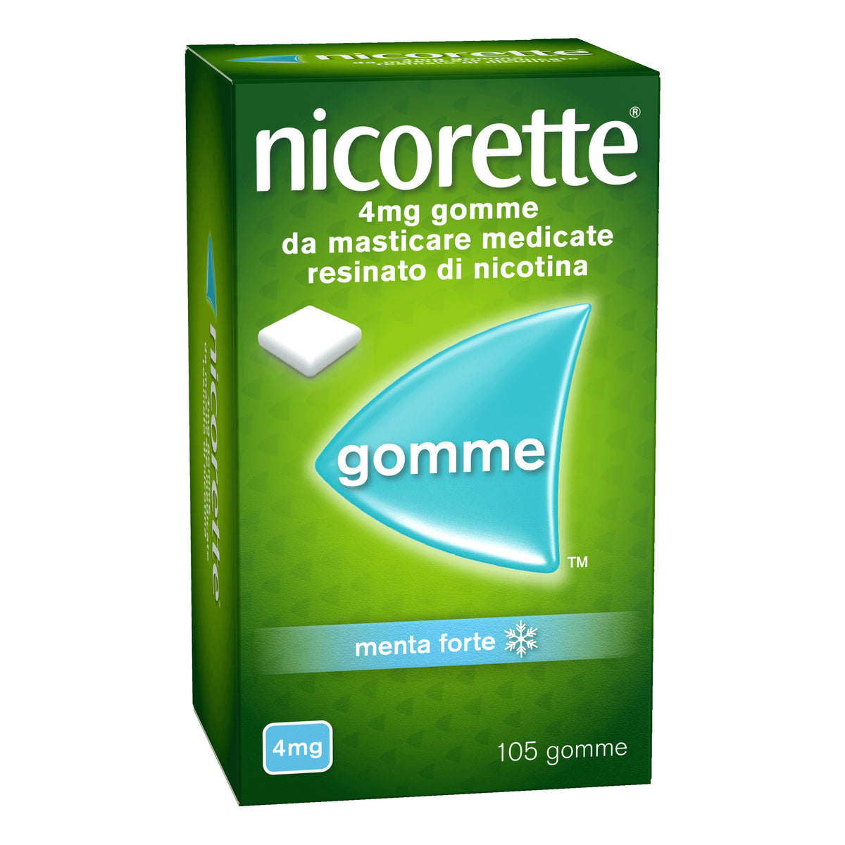 NICORETTE*105 gomme mast 4 mg menta forte