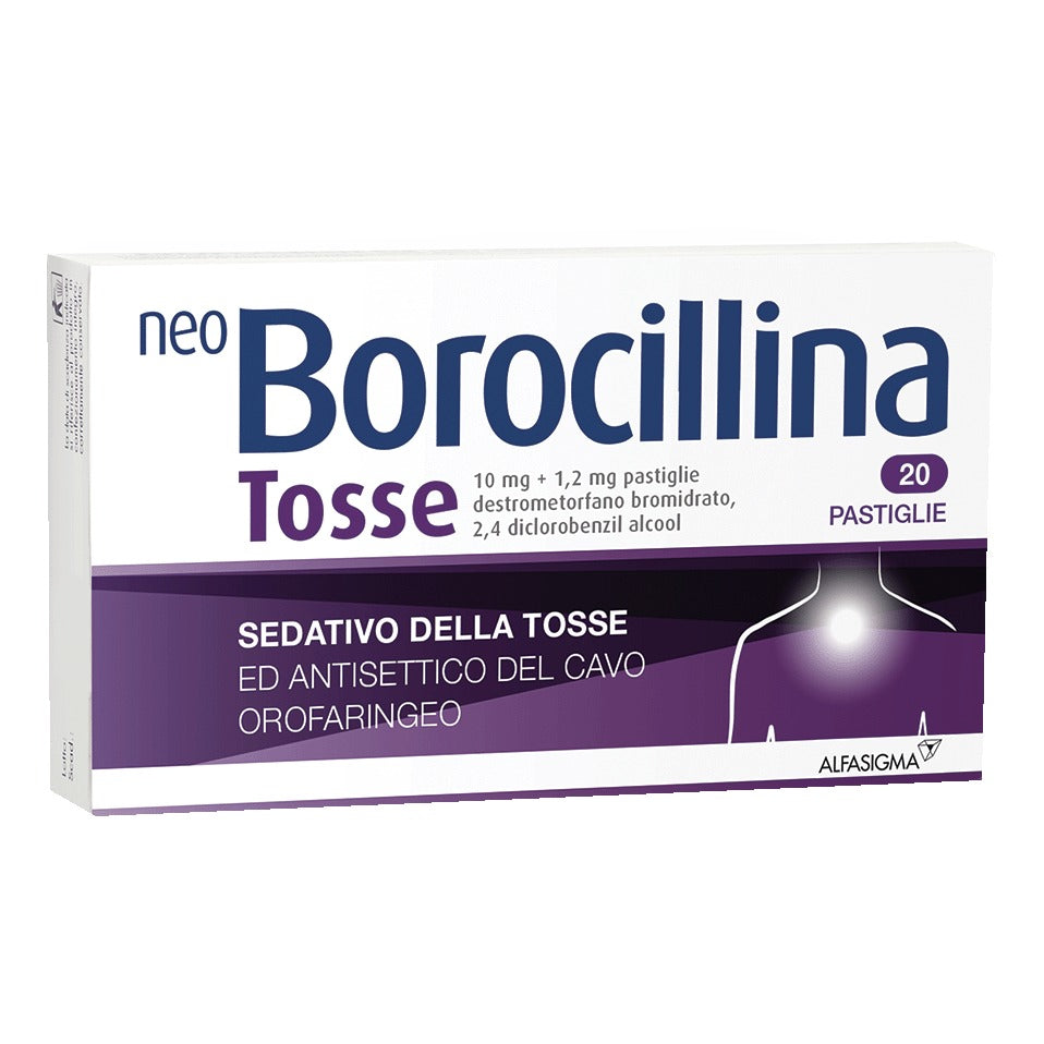 NEOBOROCILLINA TOSSE*20 pastiglie 10 mg + 1,2 mg