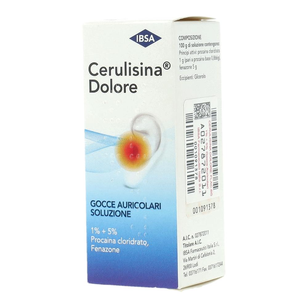 CERULISINA DOLORE*gocce auricolari 6 g 5% + 1%