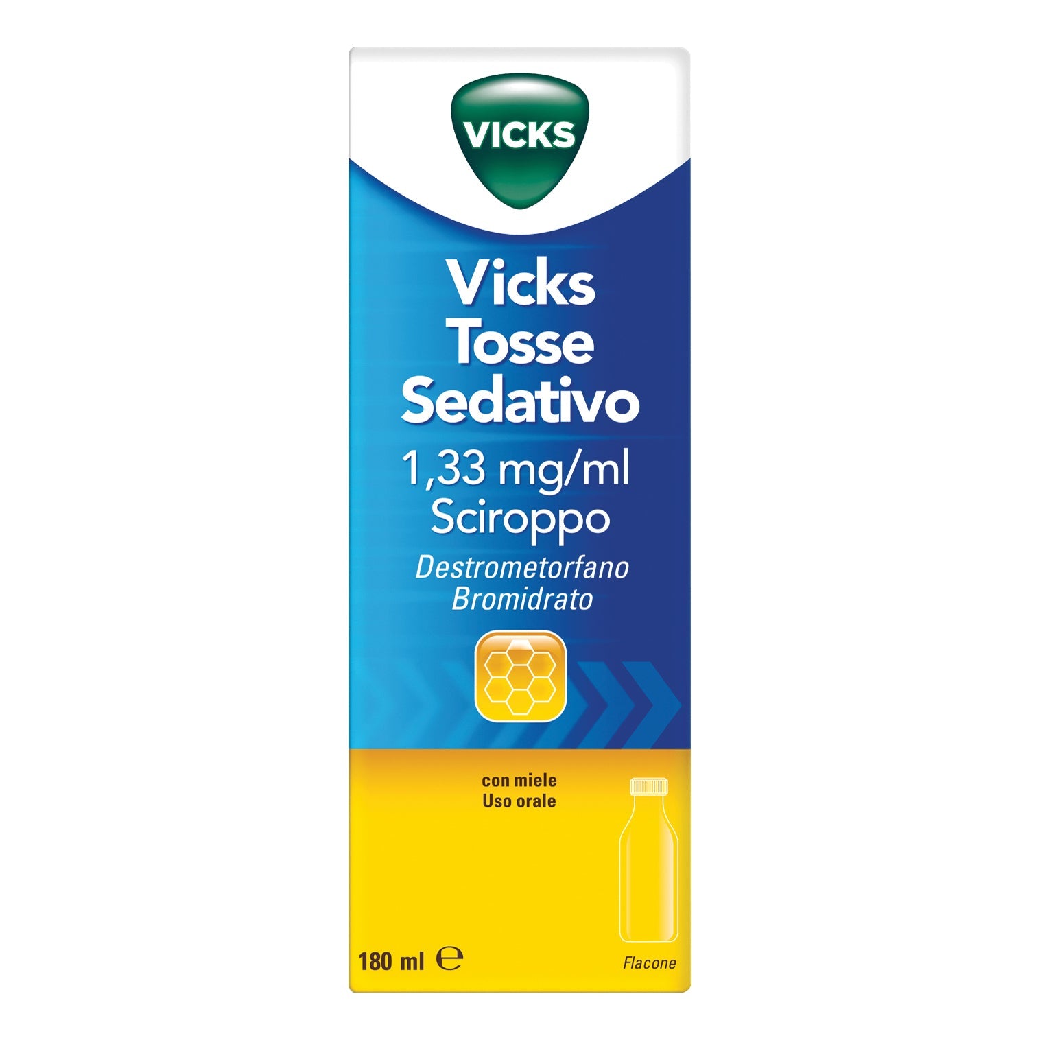 VICKS TOSSE SEDATIVO*sciroppo 1 flacone 180 ml 1,33 mg/ml