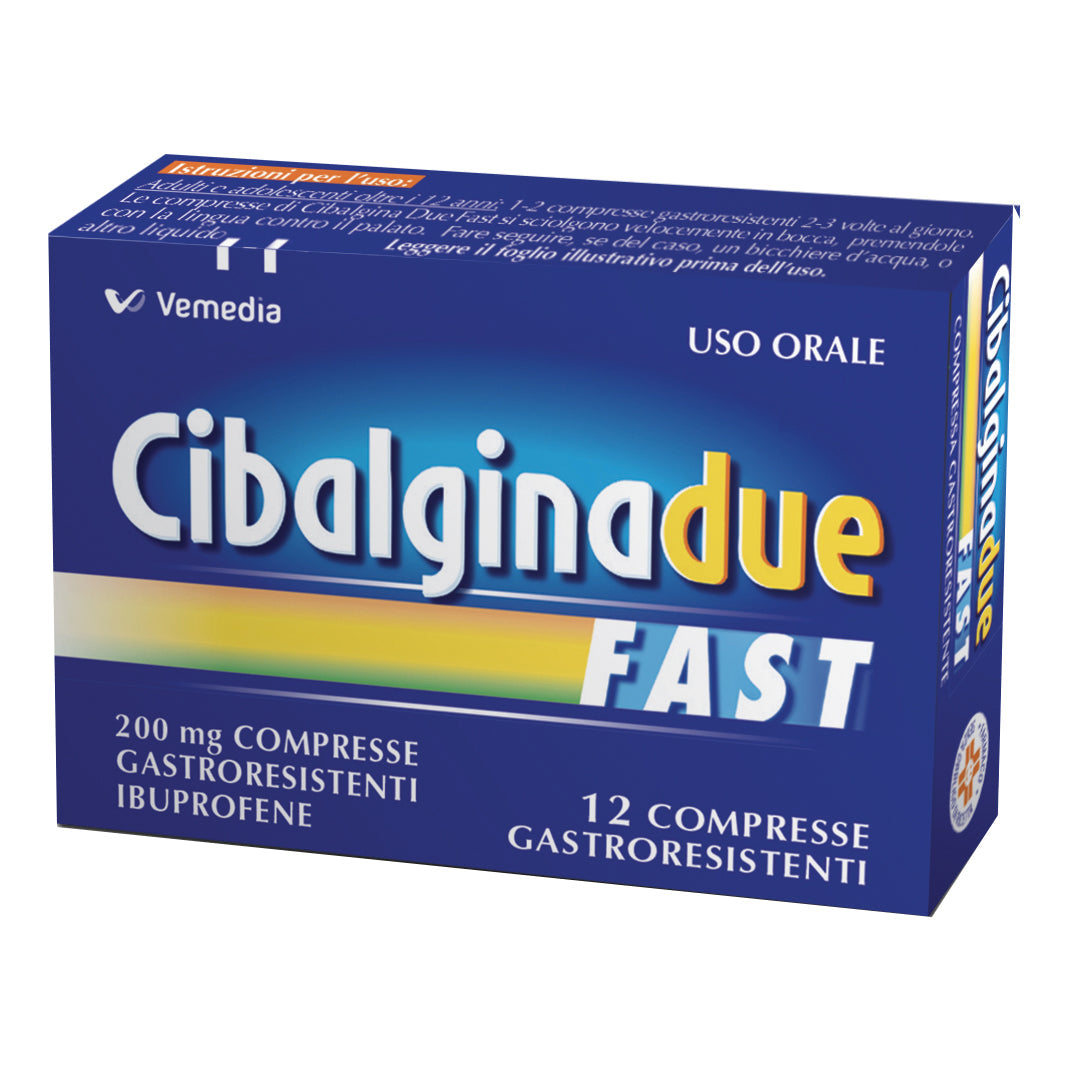 CIBALGINA DUE FAST*12 cpr gastrores 200 mg