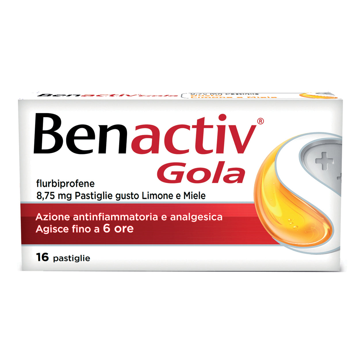 BENACTIV GOLA*16 pastiglie 8,75 mg limone miele