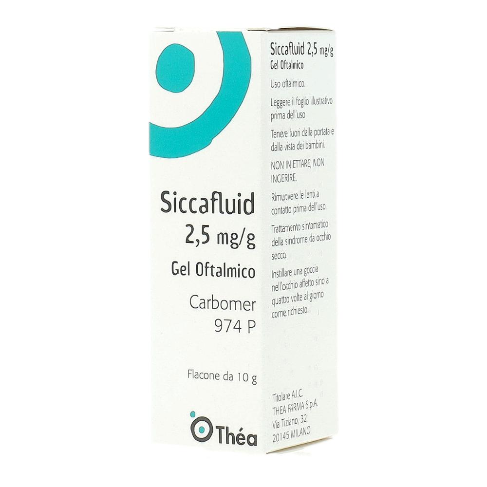 SICCAFLUID*gel oftalmico 10 g 2,5 mg/g