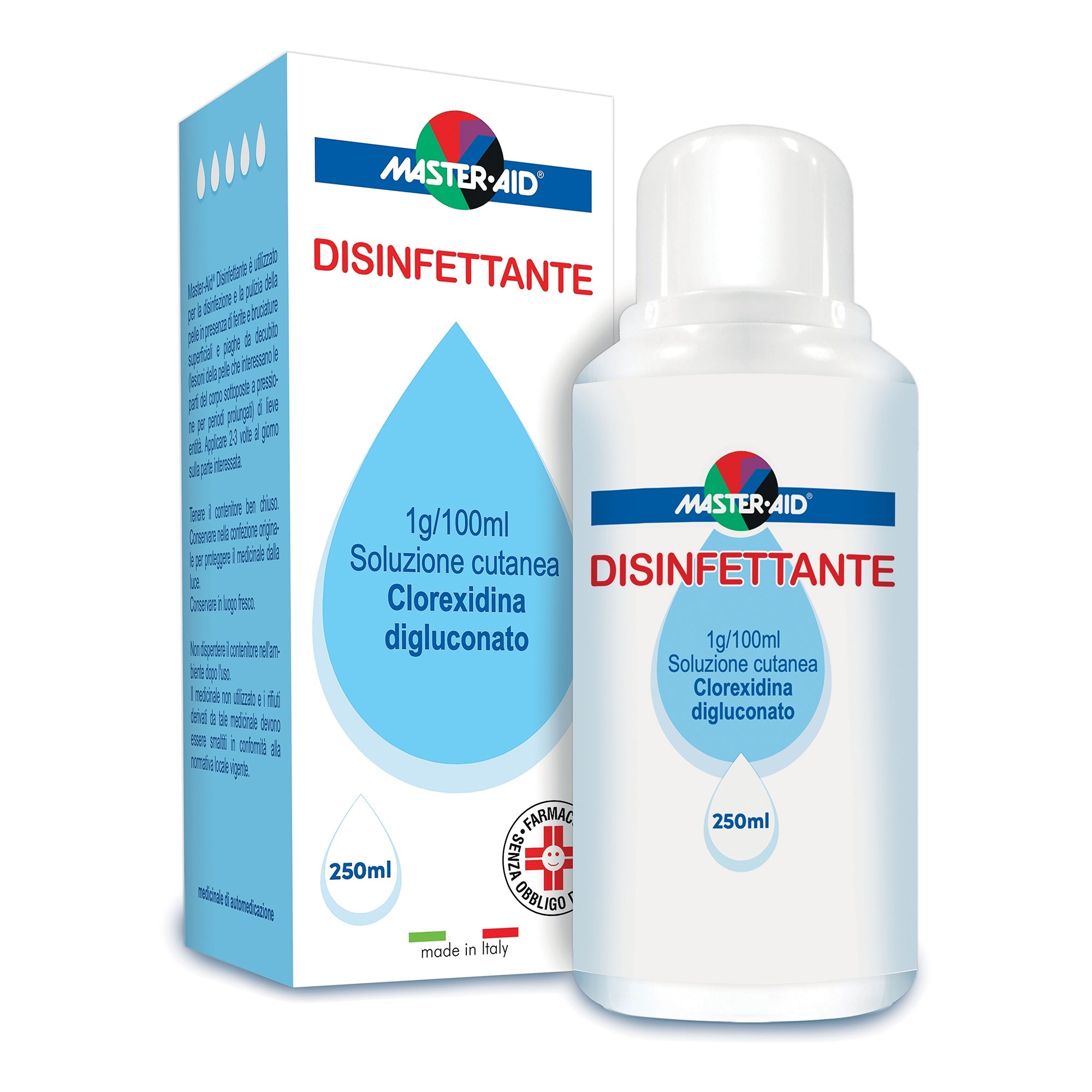 MASTER AID DISINFETTANTE*soluz cutanea 1 g/100 ml 250 ml