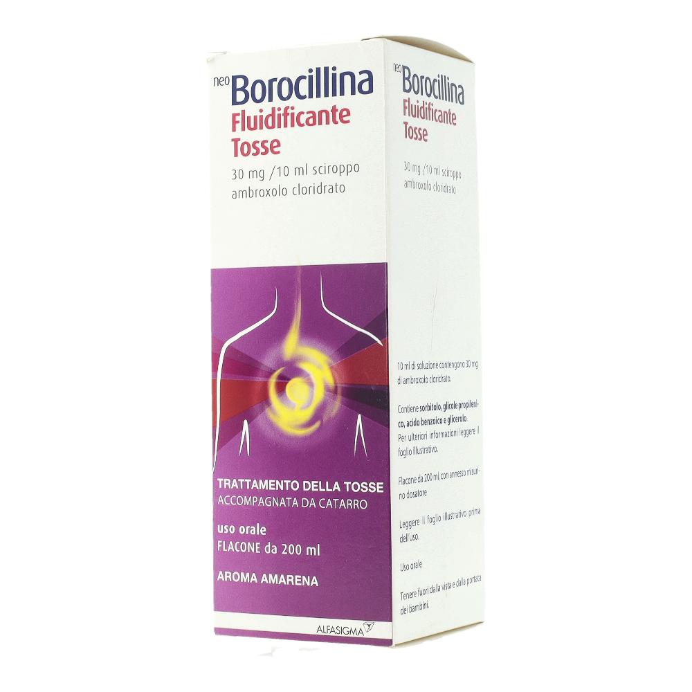 NEOBOROCILLINA FLUIDIFICANTE TOSSE*sciroppo 1 flacone 200 ml30 mg/10 ml