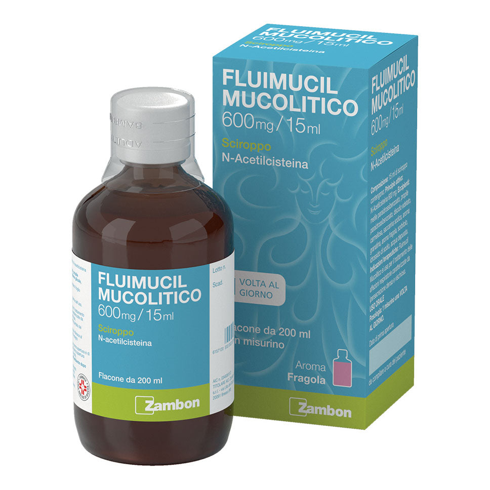 FLUIMUCIL MUCOLITICO*scir 200 ml 600 mg/15 ml