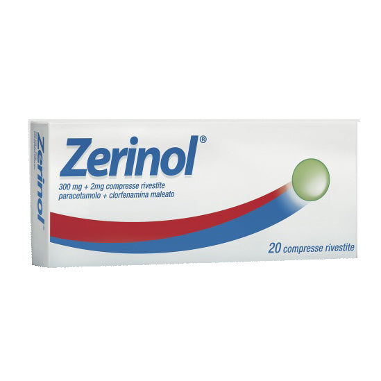ZERINOL*20 cpr riv 300 mg + 2 mg