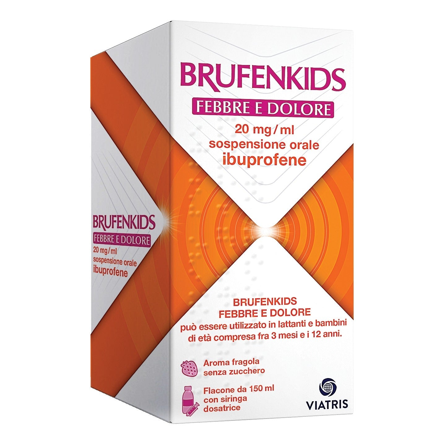 BRUFENKIDS FEBBRE E DOLORE*orale sosp 150 ml 20 mg/ml