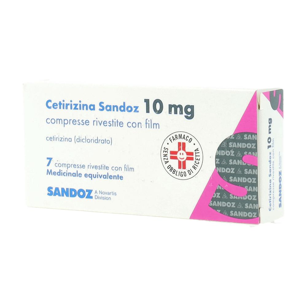 CETIRIZINA (SANDOZ)*7 cpr riv 10 mg