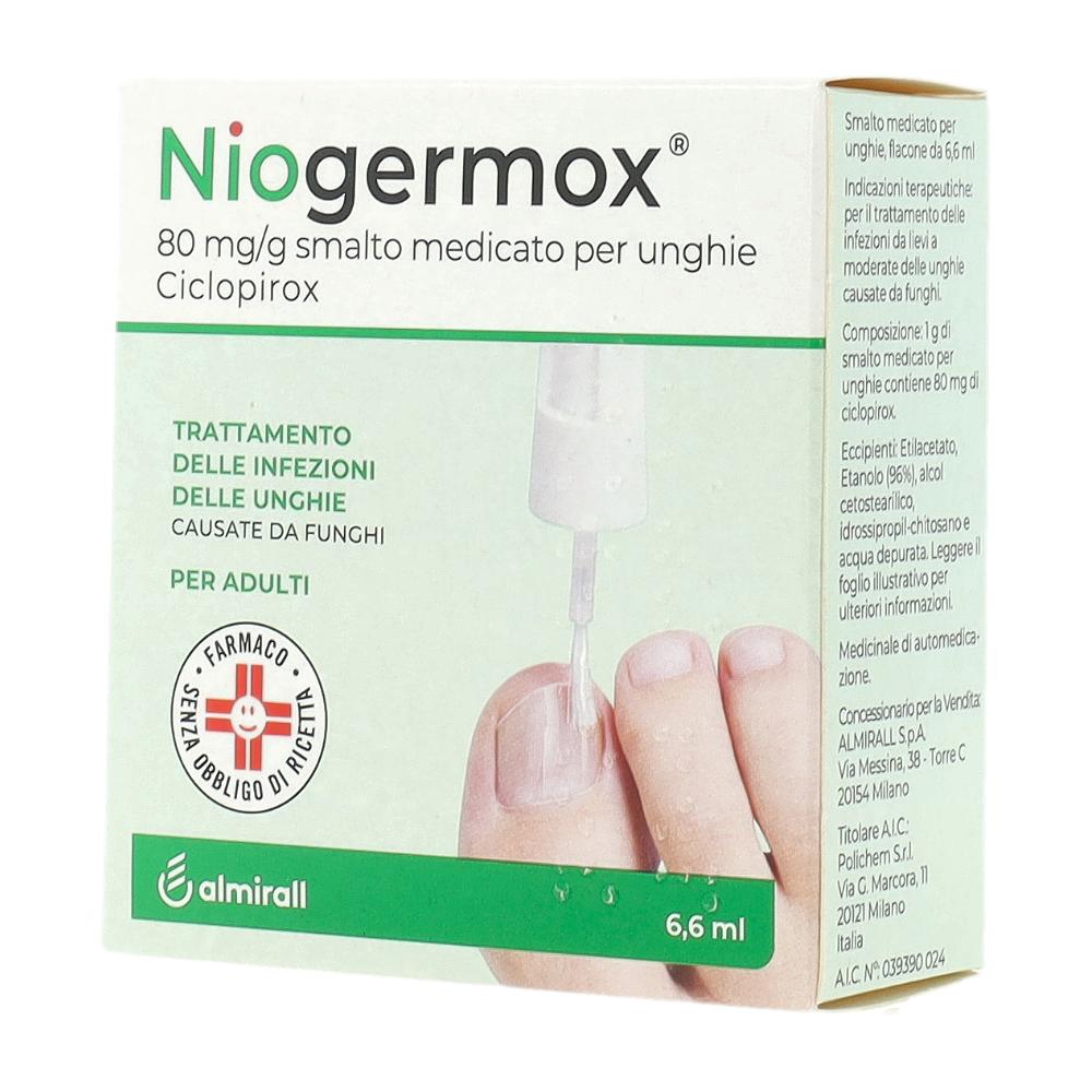 NIOGERMOX*smalto unghie 6,6 ml 80 mg/g