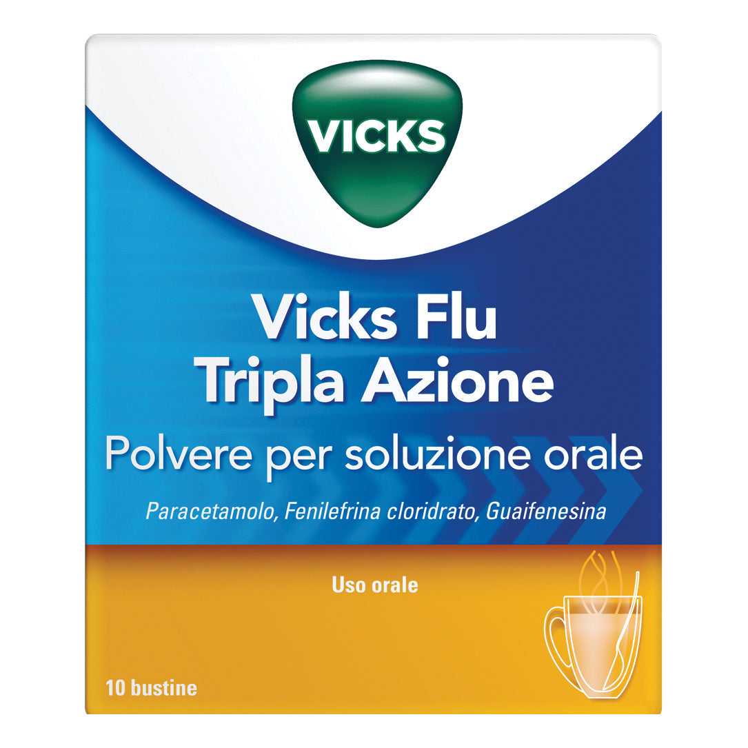 VICKS FLU TRIPLA AZIONE*orale polvere 10 bustine