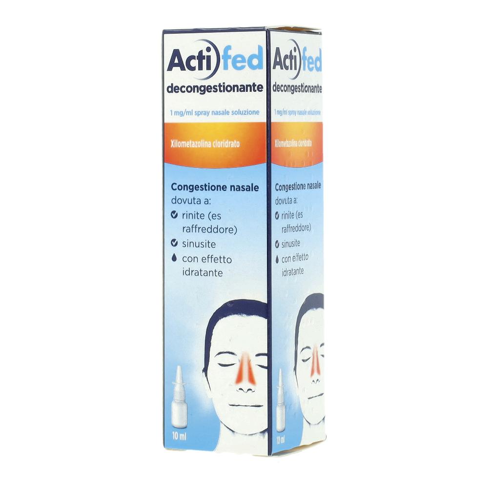 ACTIFED DECONGESTIONANTE*spray nasale 10 ml 1 mg/ml