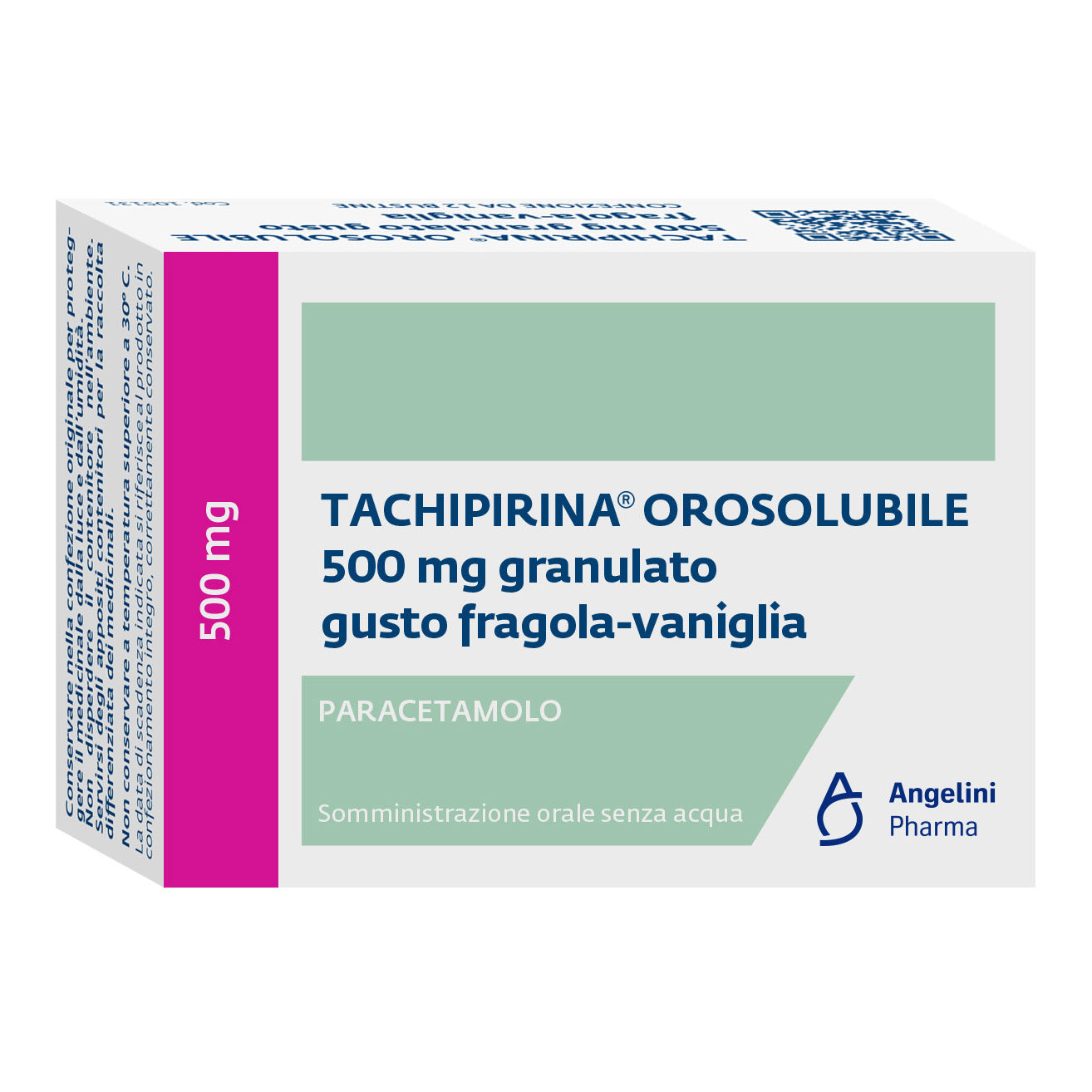 TACHIPIRINA OROSOLUBILE*12 bust grat 500 mg gusto fragola evaniglia