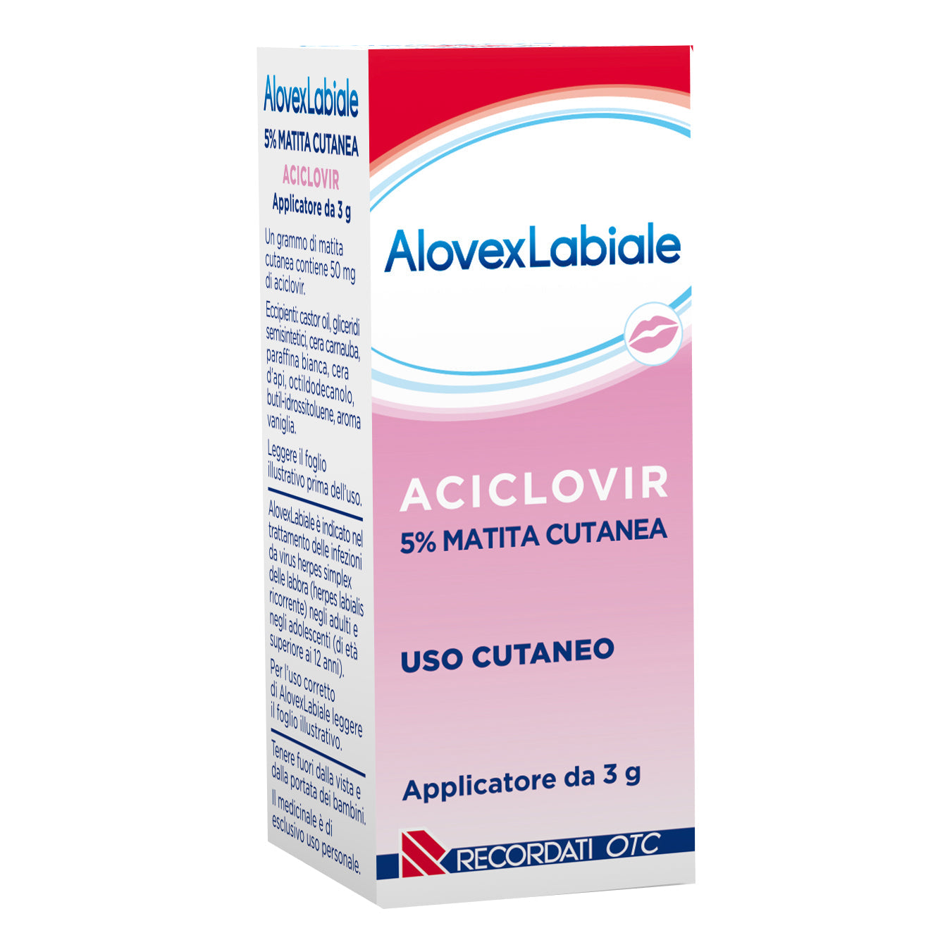 ALOVEXLABIALE*matita cutanea 3 g 5%
