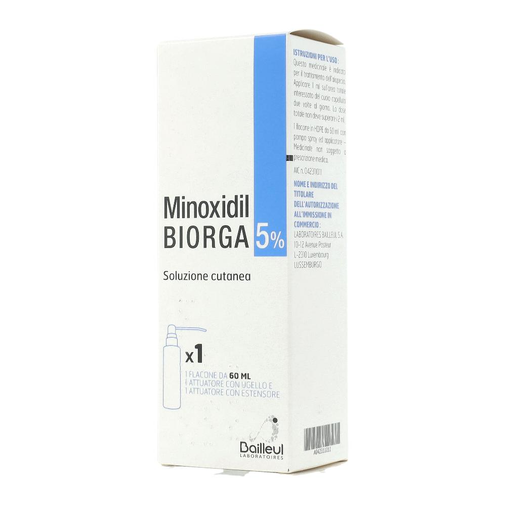 MINOXIDIL BIORGA (LABORATOIRES BAILLEUL)*soluz cutanea 60 ml5%