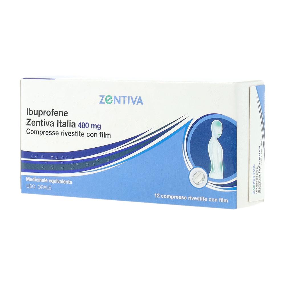 IBUPROFENE (ZENTIVA ITALIA)*12 cpr riv 400 mg