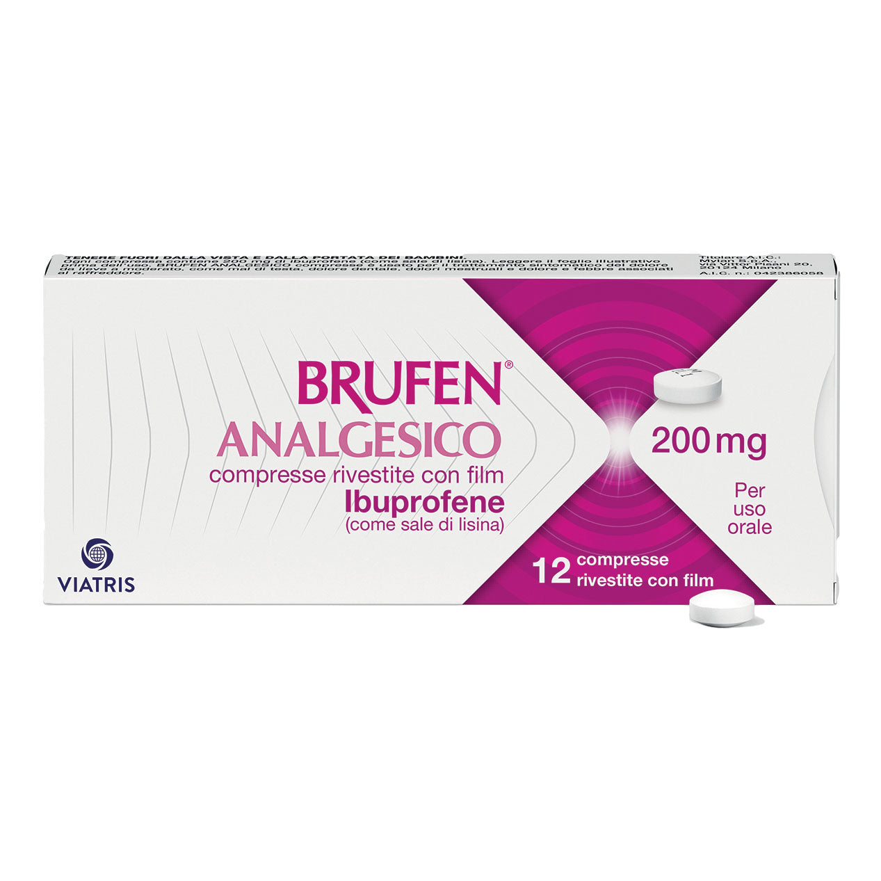 BRUFEN ANALGESICO*12 cpr riv 200 mg