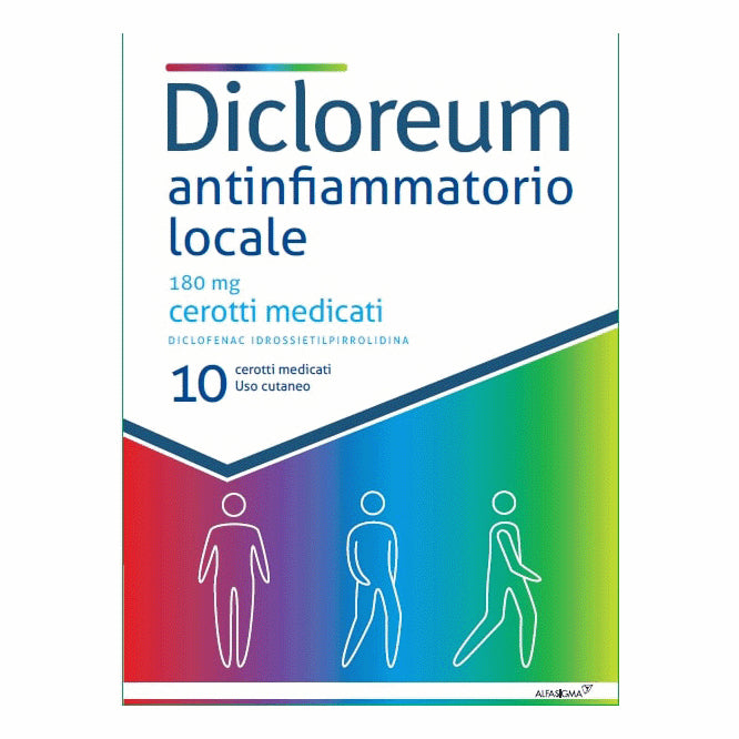 DICLOREUM ANTINFIAMMATORIO LOCALE*10 cerotti 180 mg