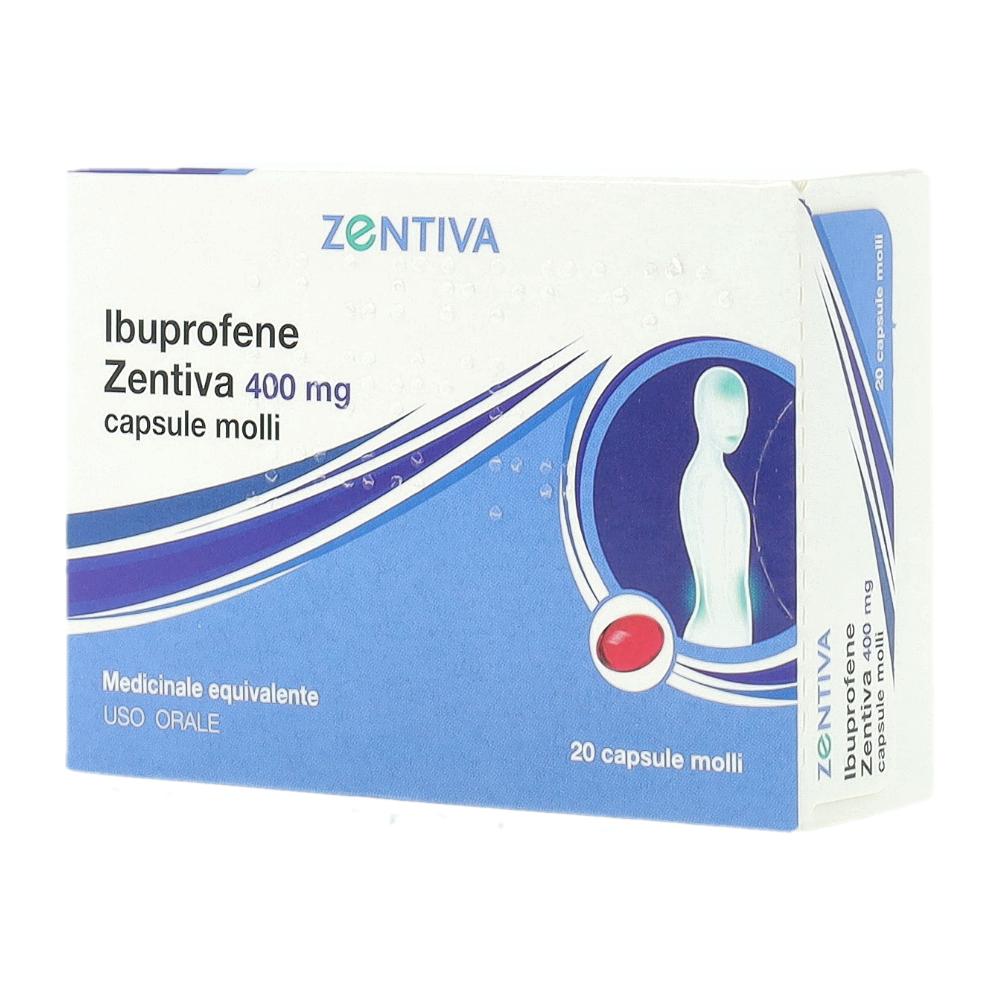 IBUPROFENE (ZENTIVA)*20 cps molli 400 mg