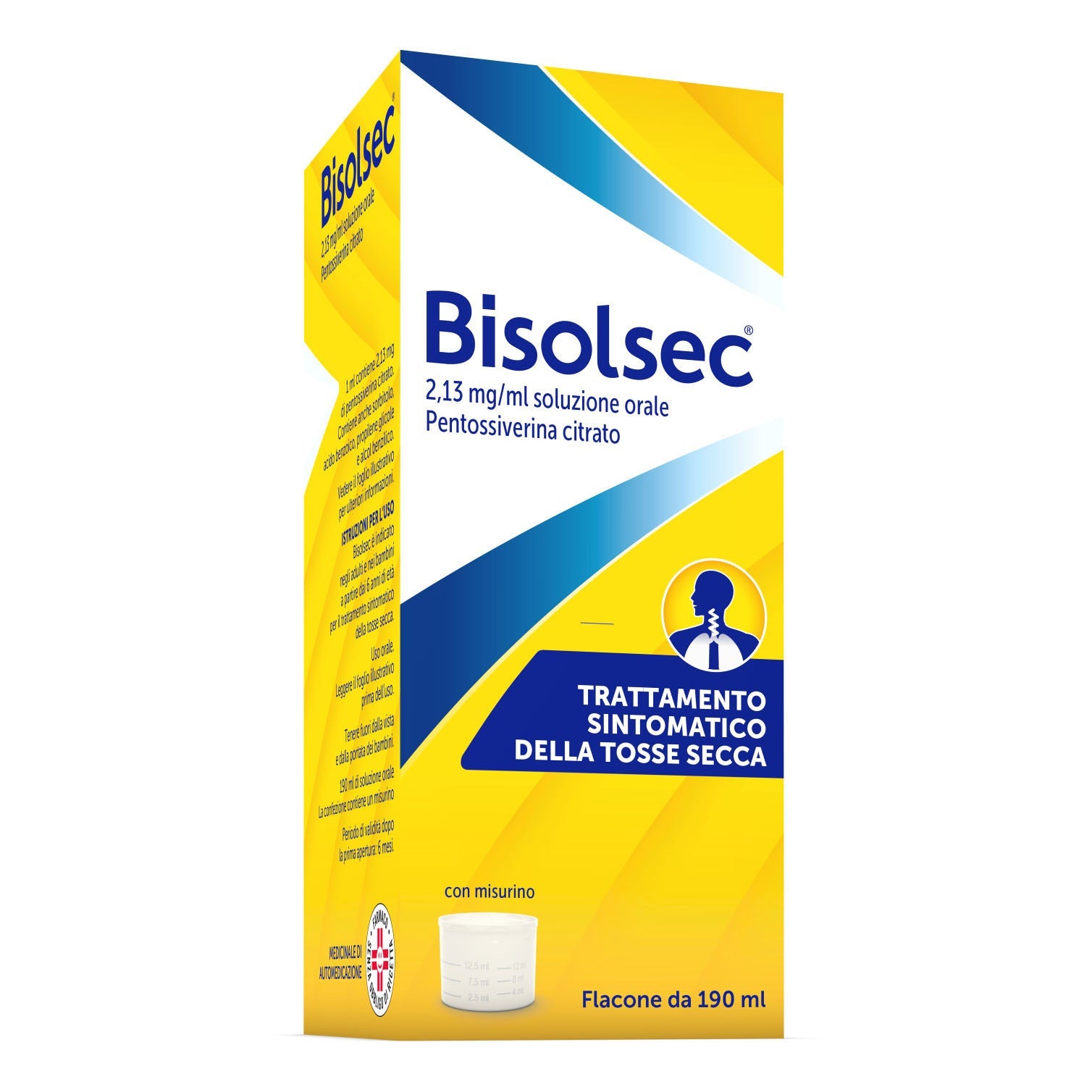 BISOLSEC*orale soluz 190 ml 2,13 mg/ml flacone