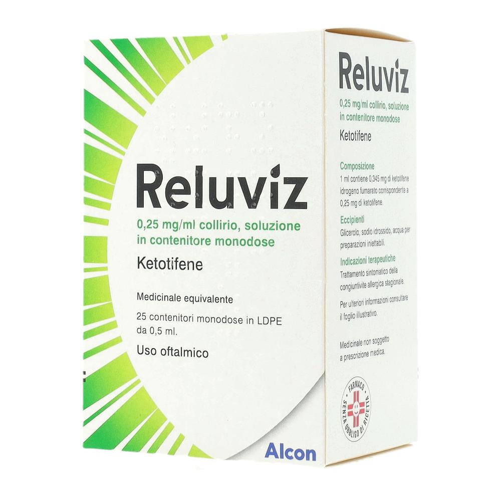 RELUVIZ*25 flaconcini monod 0,5 ml 0,25 mg/ml collirio