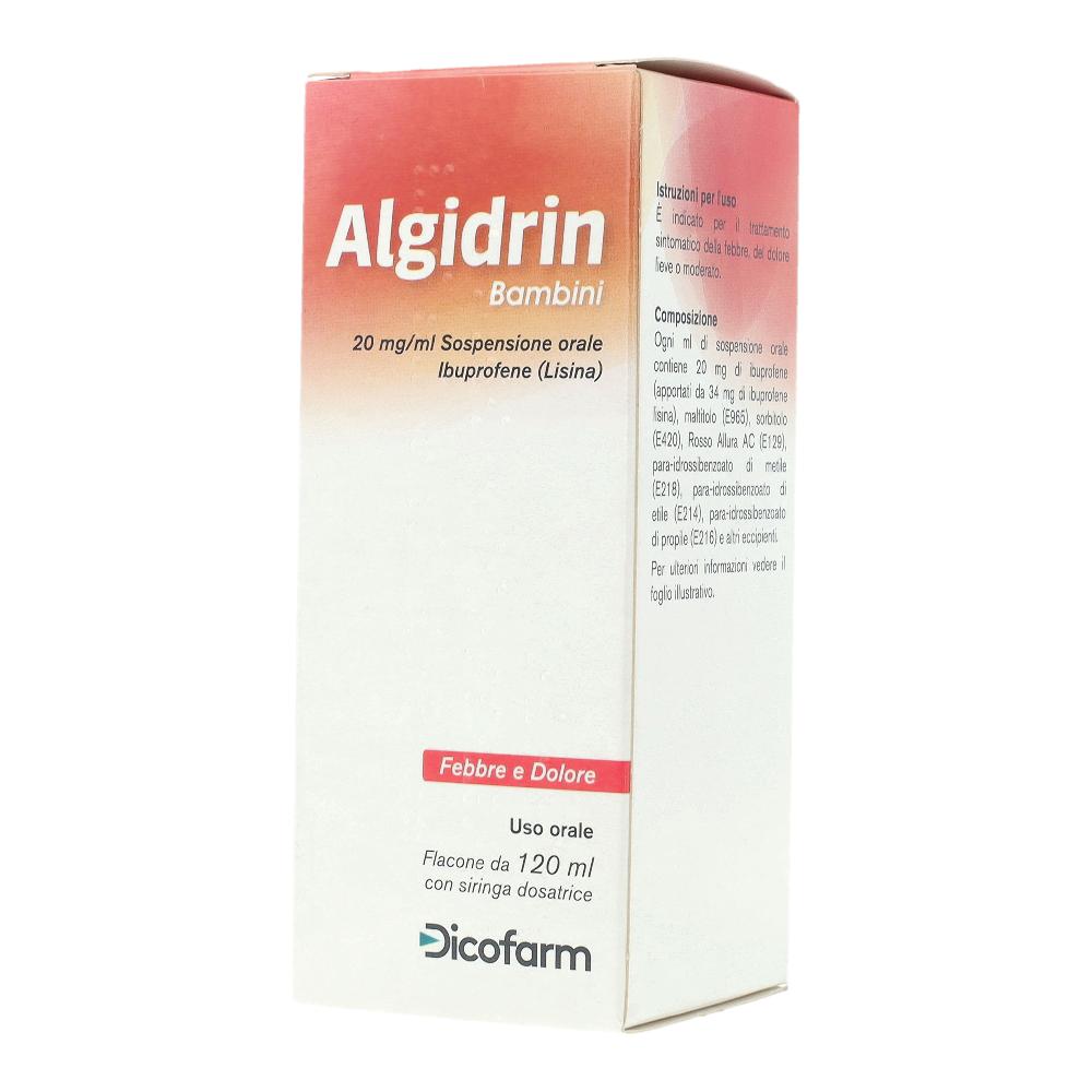 ALGIDRIN*BB orale sosp 120 ml 20 mg/ml + siringa 5 ml